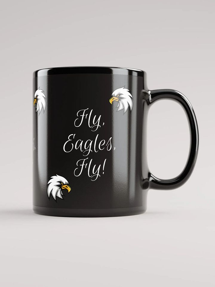 Fly Eagles Fly Glossy Black Mug product image (1)