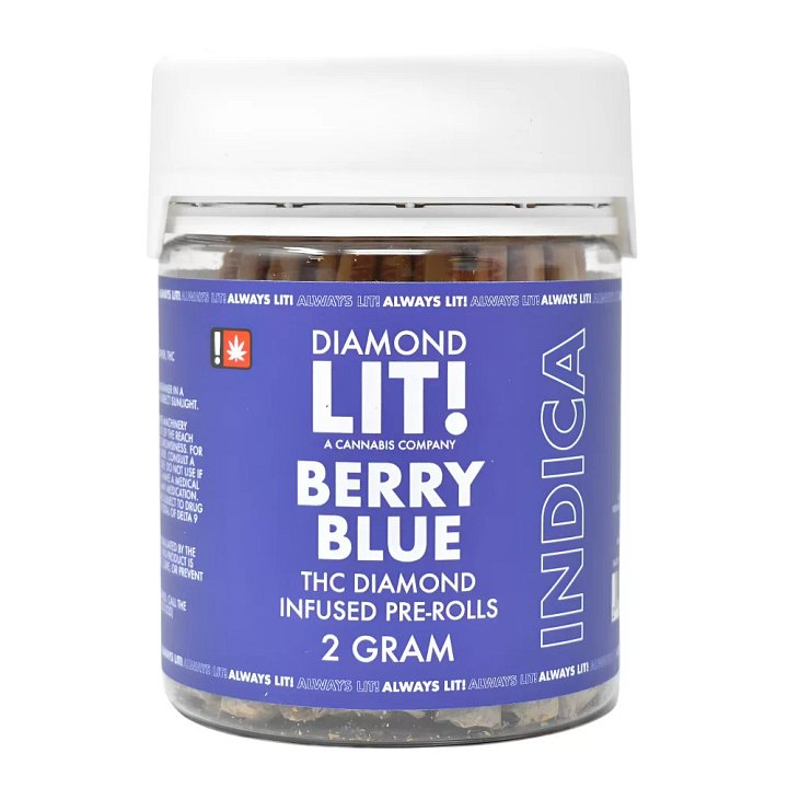Lit! THC-A Diamond Pre-roll 2g - 50ct Jar product image (1)
