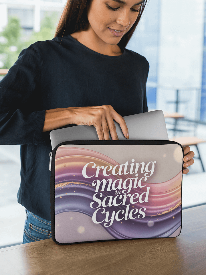 Sacred Cycles Human Design Reflector Laptop Sleeve product image (1)