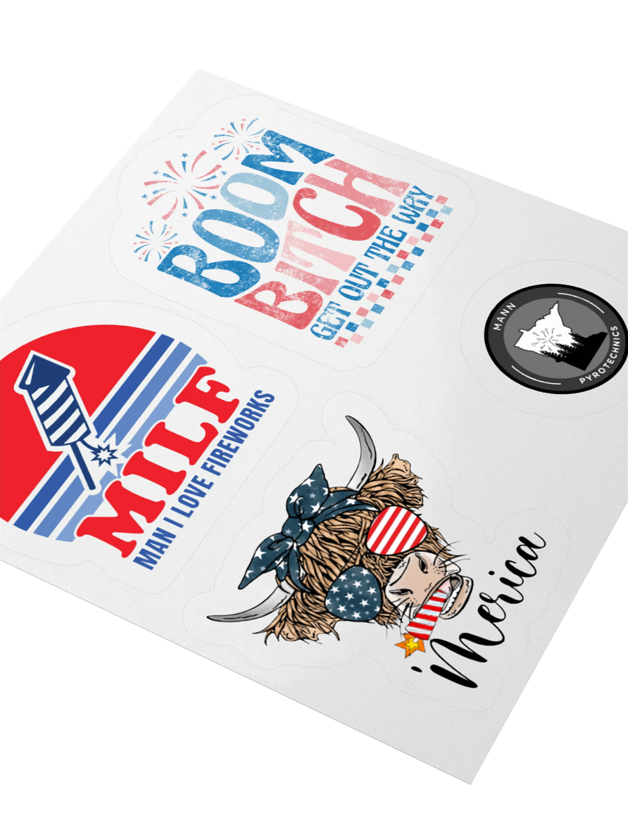 Patriotic Pyrotechnic Sticker Set product image (8)
