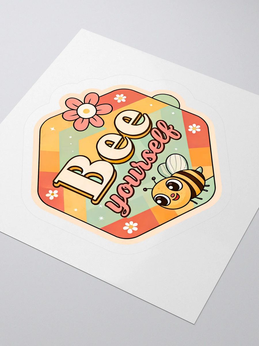 Bee Yourself Hexagonal Kiss Cut Stickers product image (7)