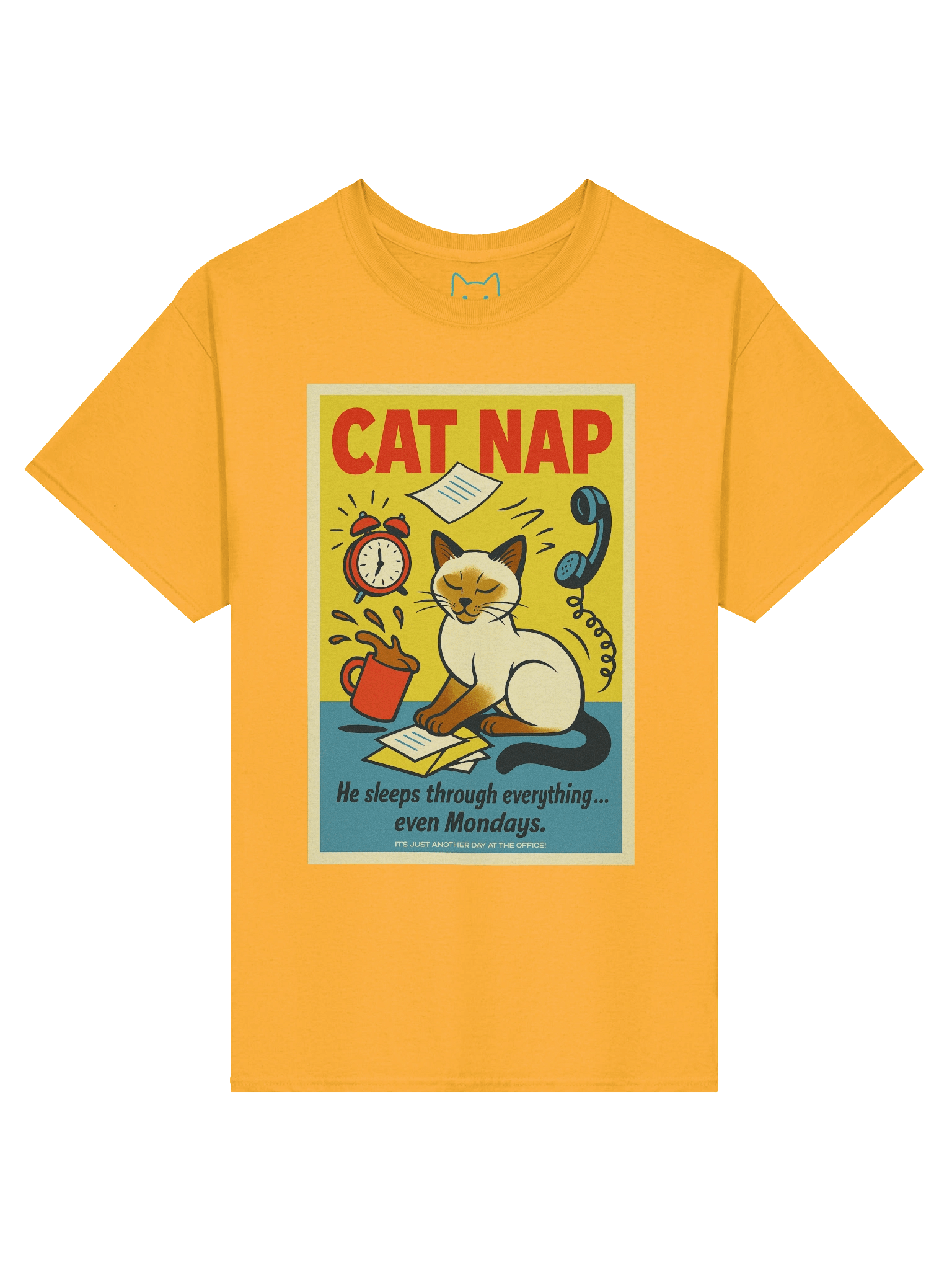Office Cat Nap Boxy Fit Unisex T-Shirt product image (49)