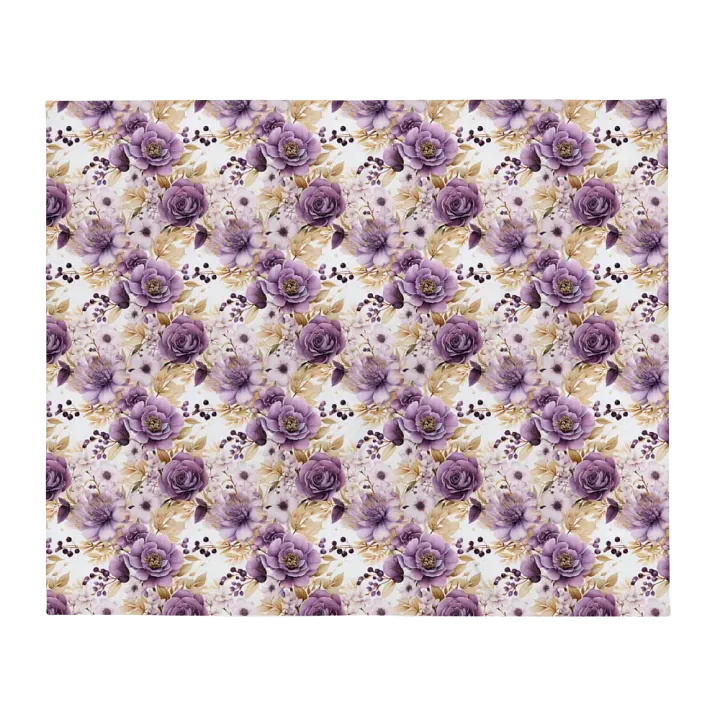 Purple Roses Blanket product image (1)