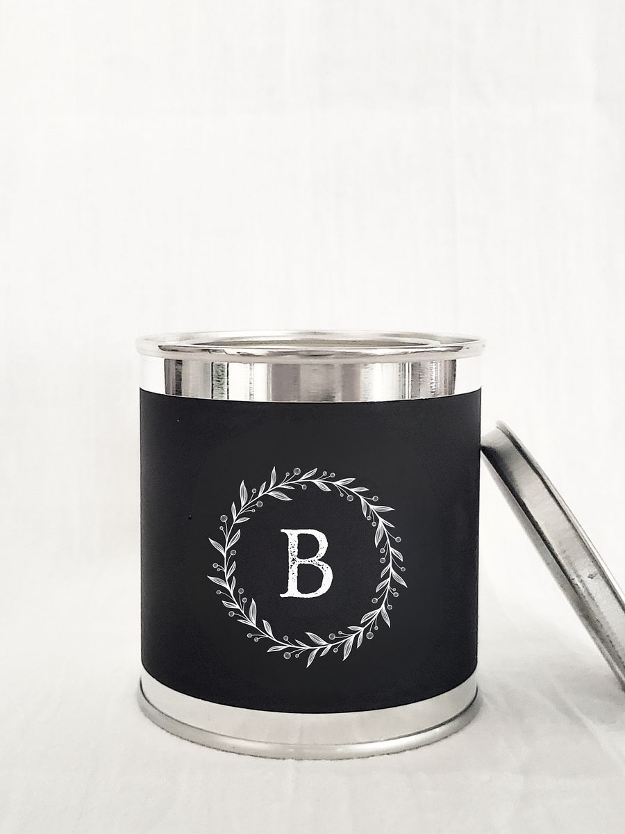 Unscented Initial Wooden Wick Candle product image (1)