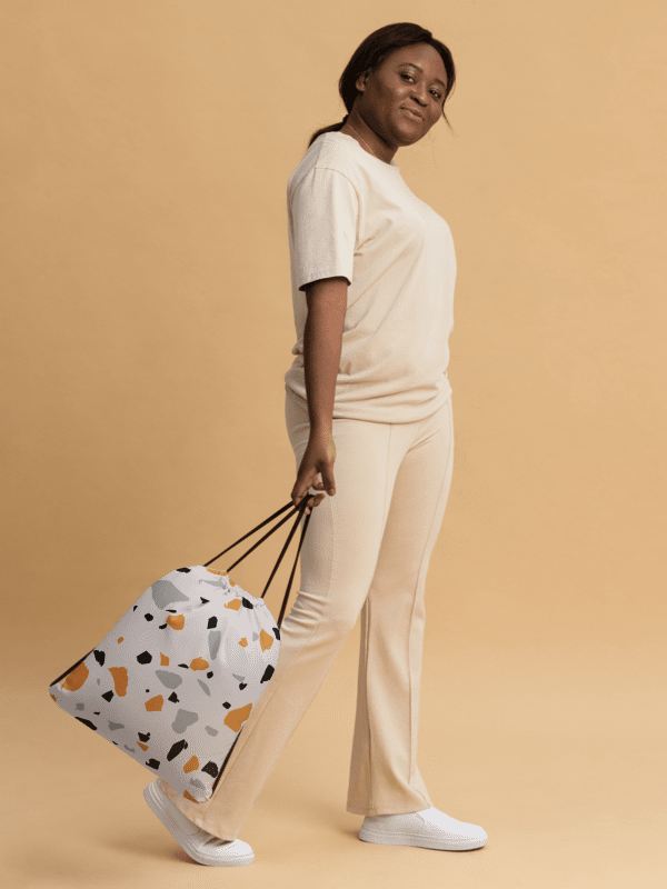 Terrazzo Dreams All-Over Drawstring Bag product image (1)
