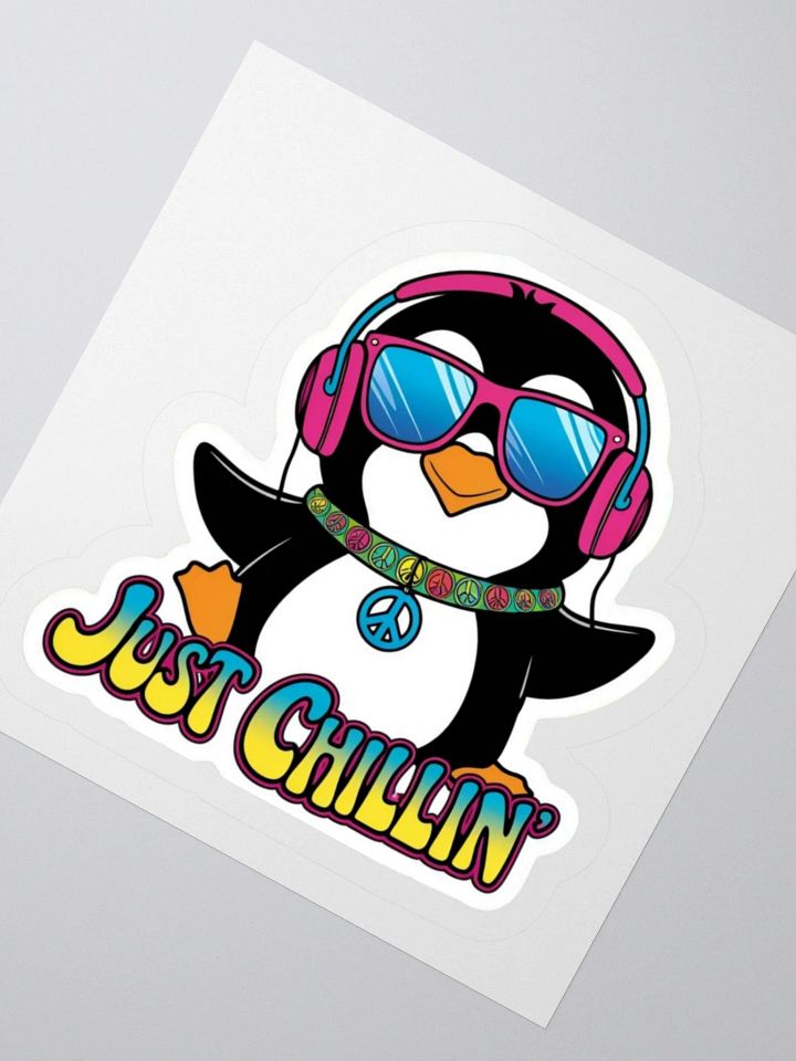 Just Chilin' Penguin Kiss Cut Stickers product image (4)