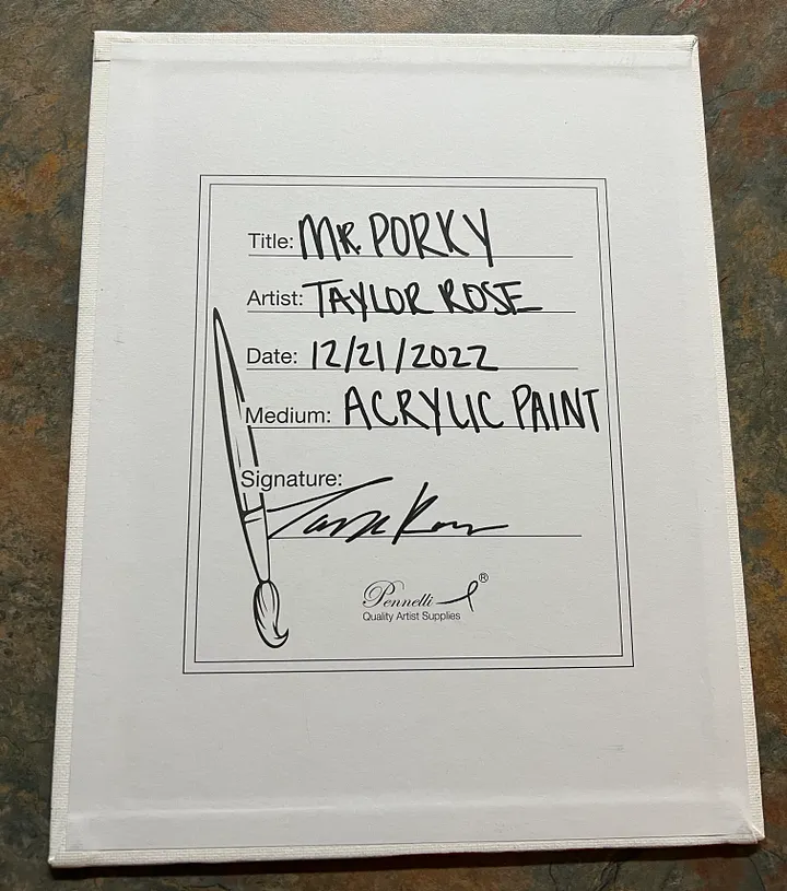 Mr. Porky - Signed TaylorRose Art product image (2)