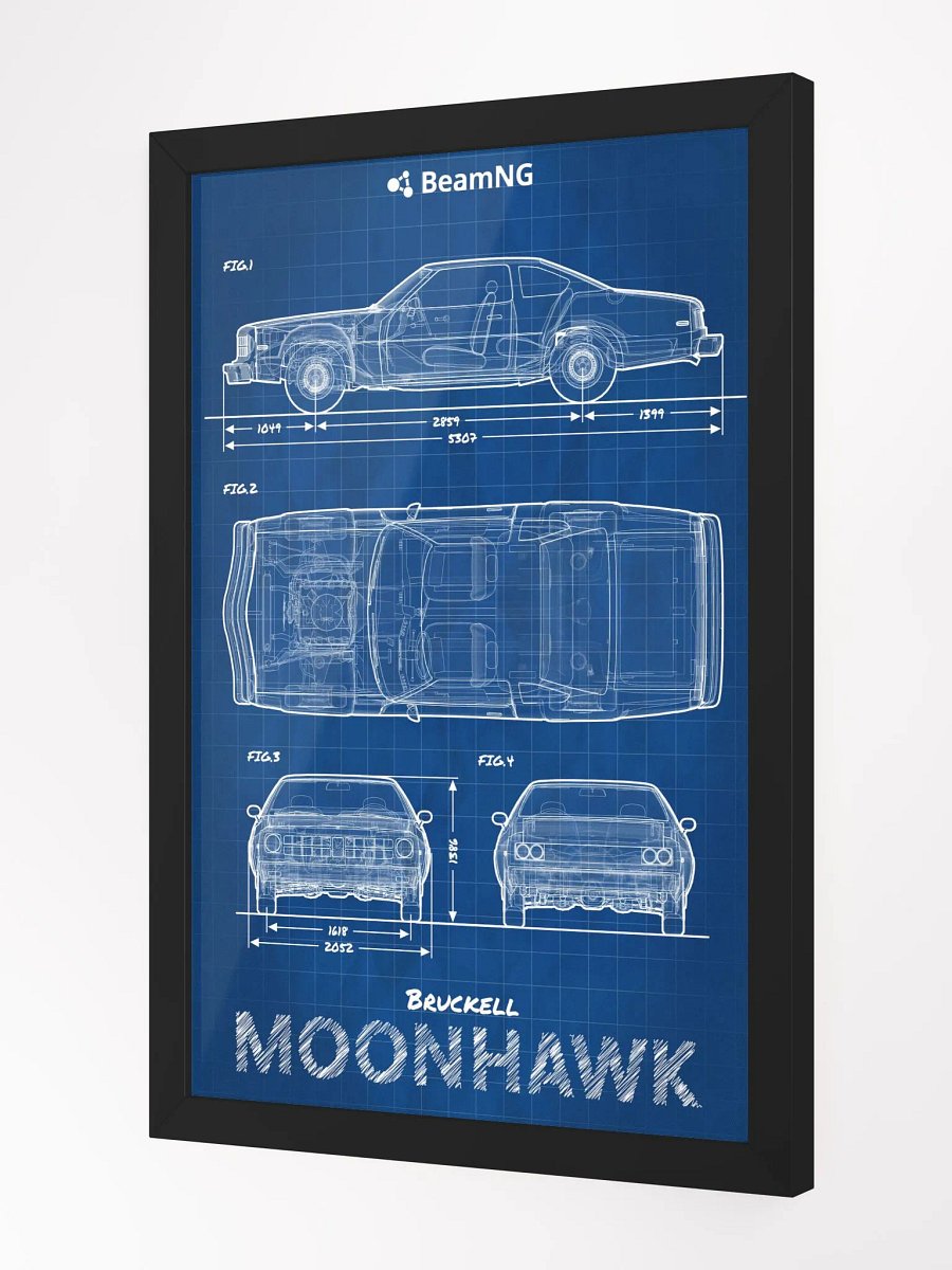 Framed Poster: Bruckell Moonhawk Blueprint product image (3)