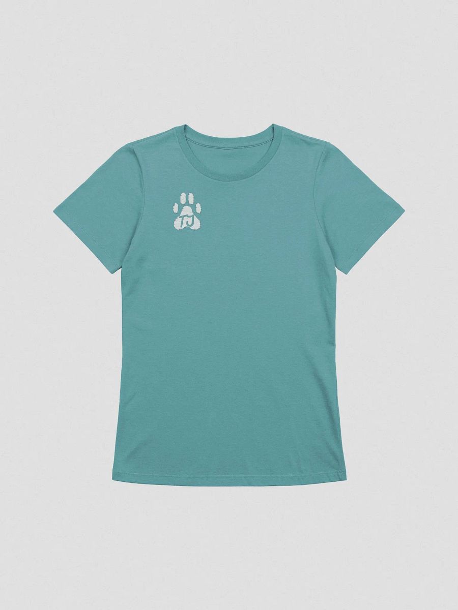 Paw Print Double Sided Relaxed-Fit Woman's Tee (white detail) product image (1)