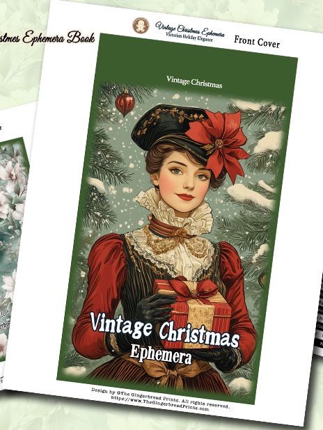 Vintage Christmas Ephemera Booklet - Digital Download product image (1)
