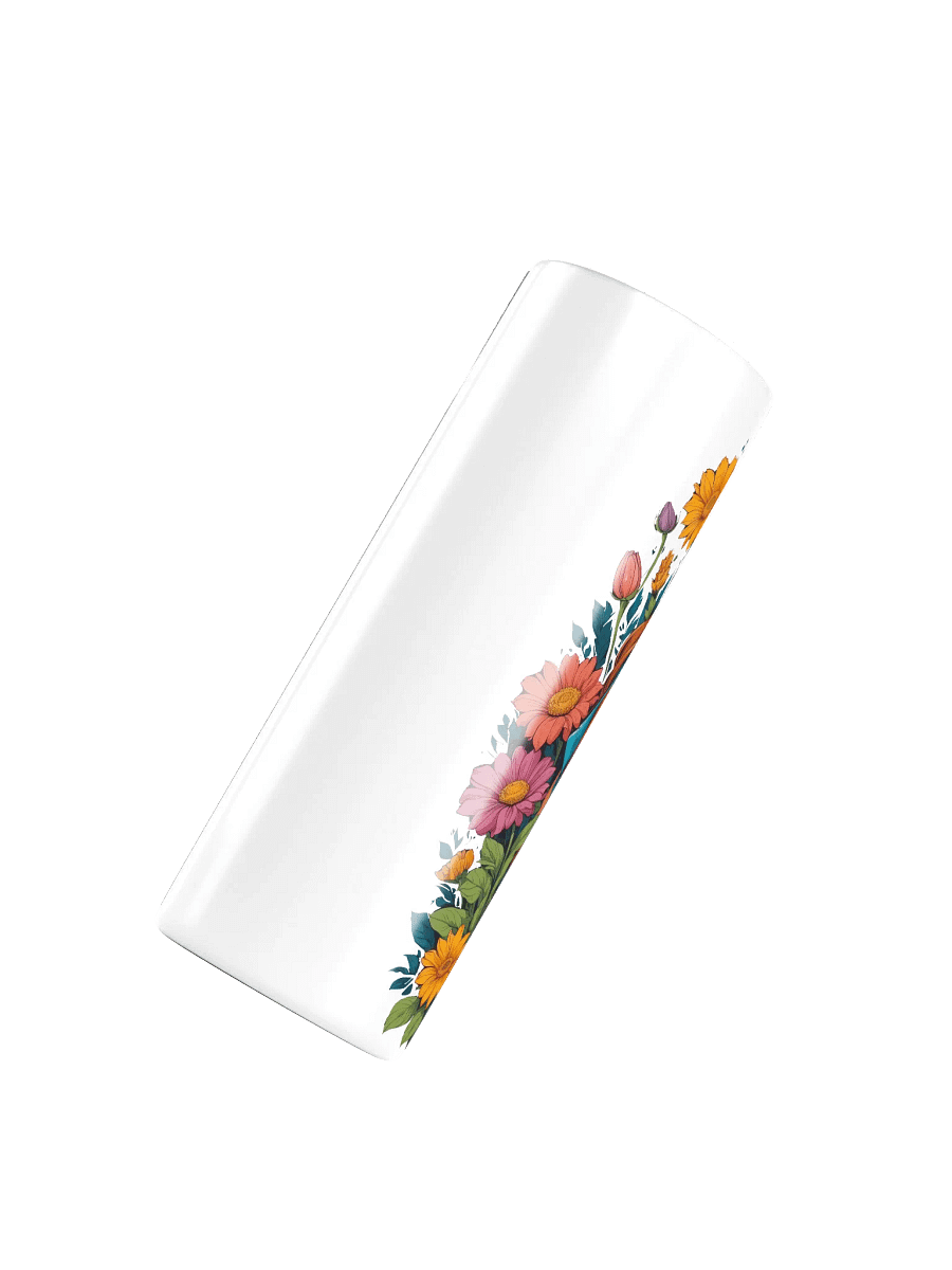 Bloomcore Flower Girl 20 oz Skinny Stainless Steel Tumbler - White - v1 product image (4)