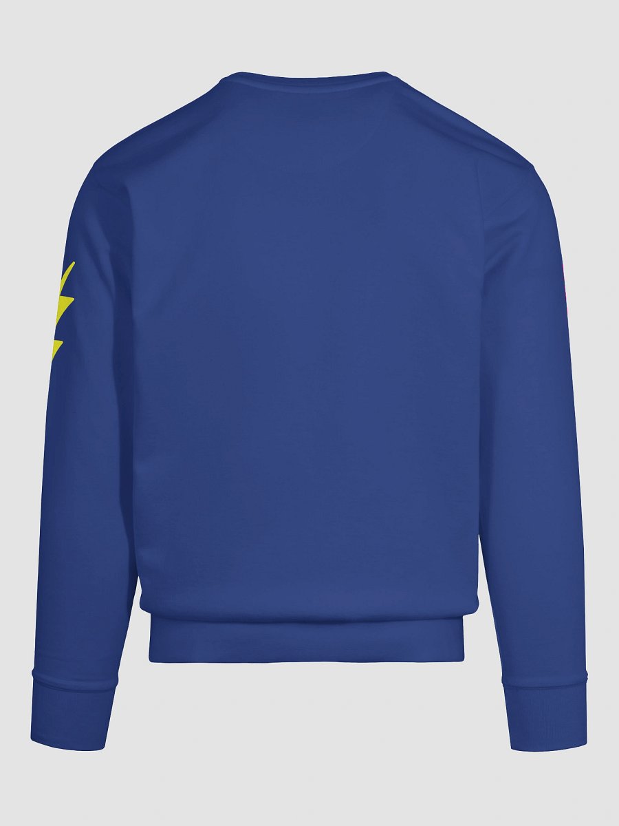 Pink Electric Tiger with Yellow Lightning Bolts - Cotton Sweatshirt product image (11)