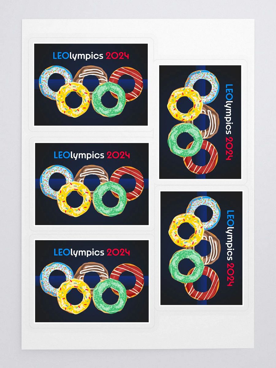 LEOlympics 2024 Kiss Cut Sticker Sheet product image (3)