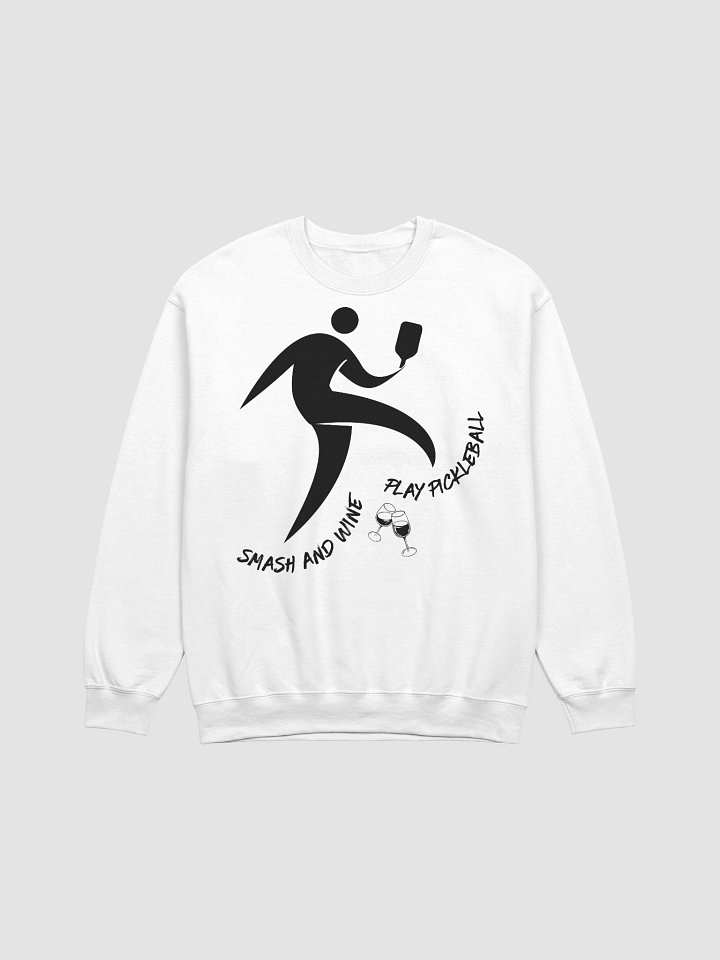 Smash and Wine, Play Pickleball Unisex Gildan Classic Crewneck Sweatshirt product image (3)