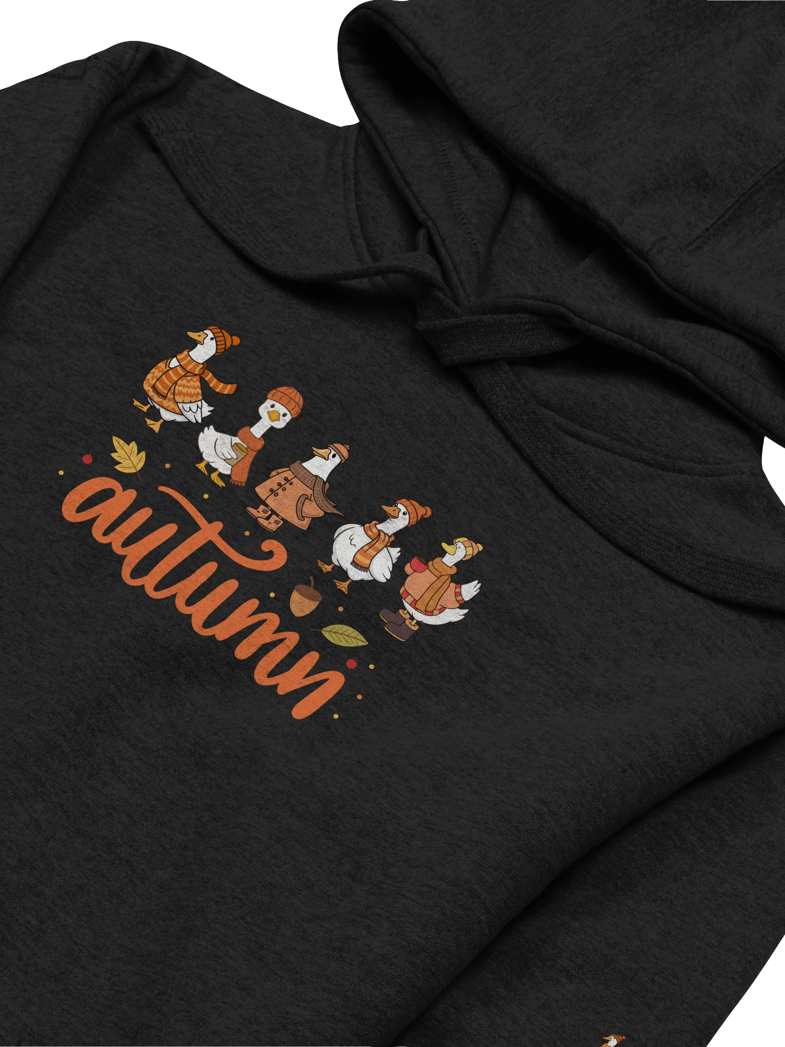 Stylish Autumn Duck's Graphic Hoodie Cozy Fall Typography product image (27)