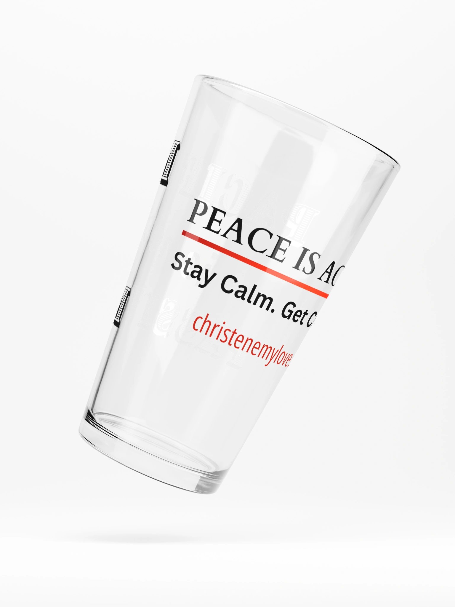 Pacifism is not Passivism Shaker Pint Glass product image (5)