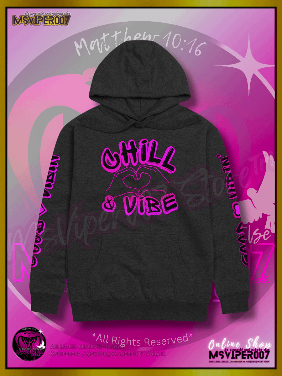 Hoodie - MsViper007's "Chill & Vibe [V2]" (lilac pink) Pullover Hoodie By Anna H. product image (1)