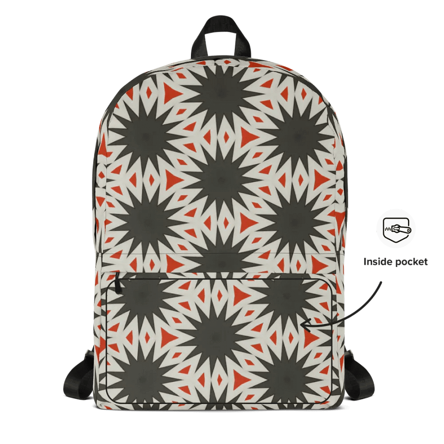 Star Pattern Orange White product image (3)