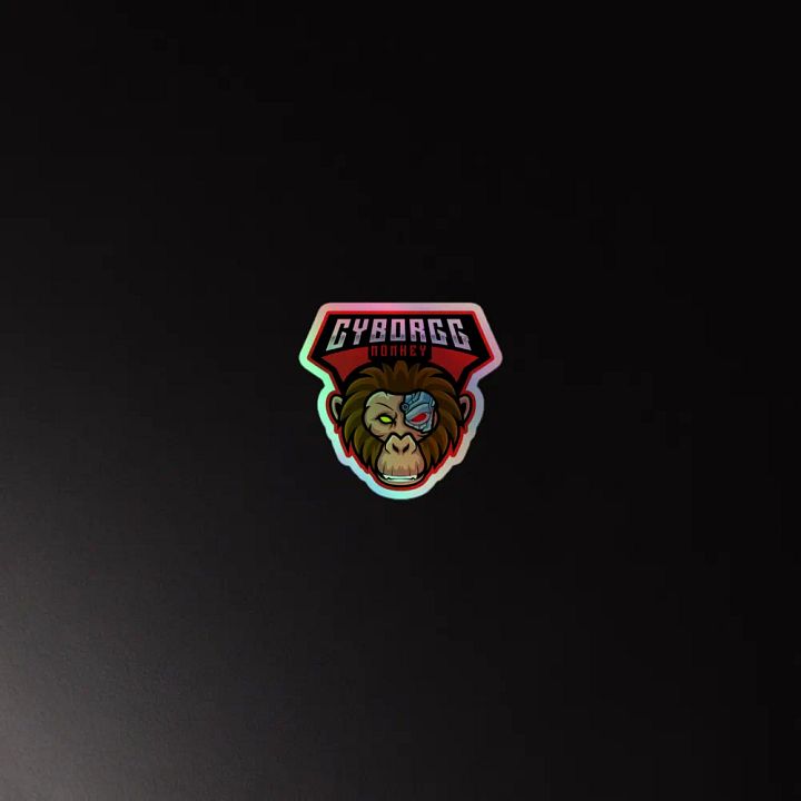 Cyborgg Monkey Holographic Sticker Set product image (4)