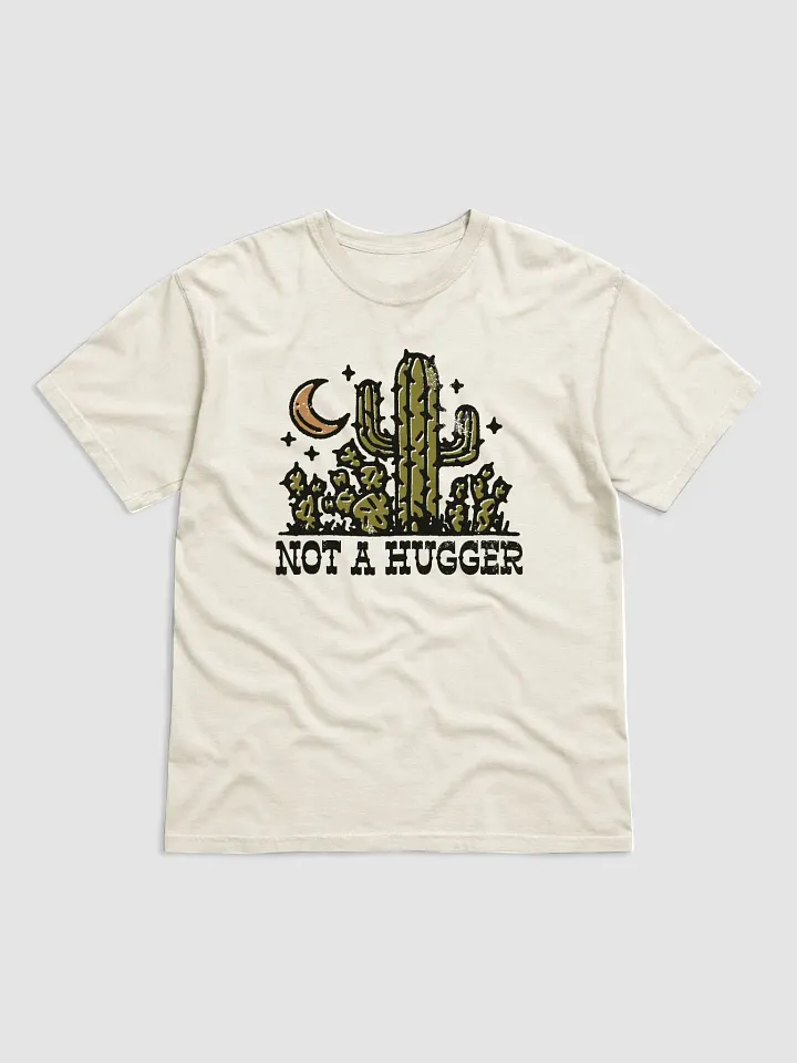 Not a Hugger | Funny Retro-Style Minimalist Hipster T-Shirt of a Desert Cactus for Introverts, Travelers, and Desert Lovers product image (16)