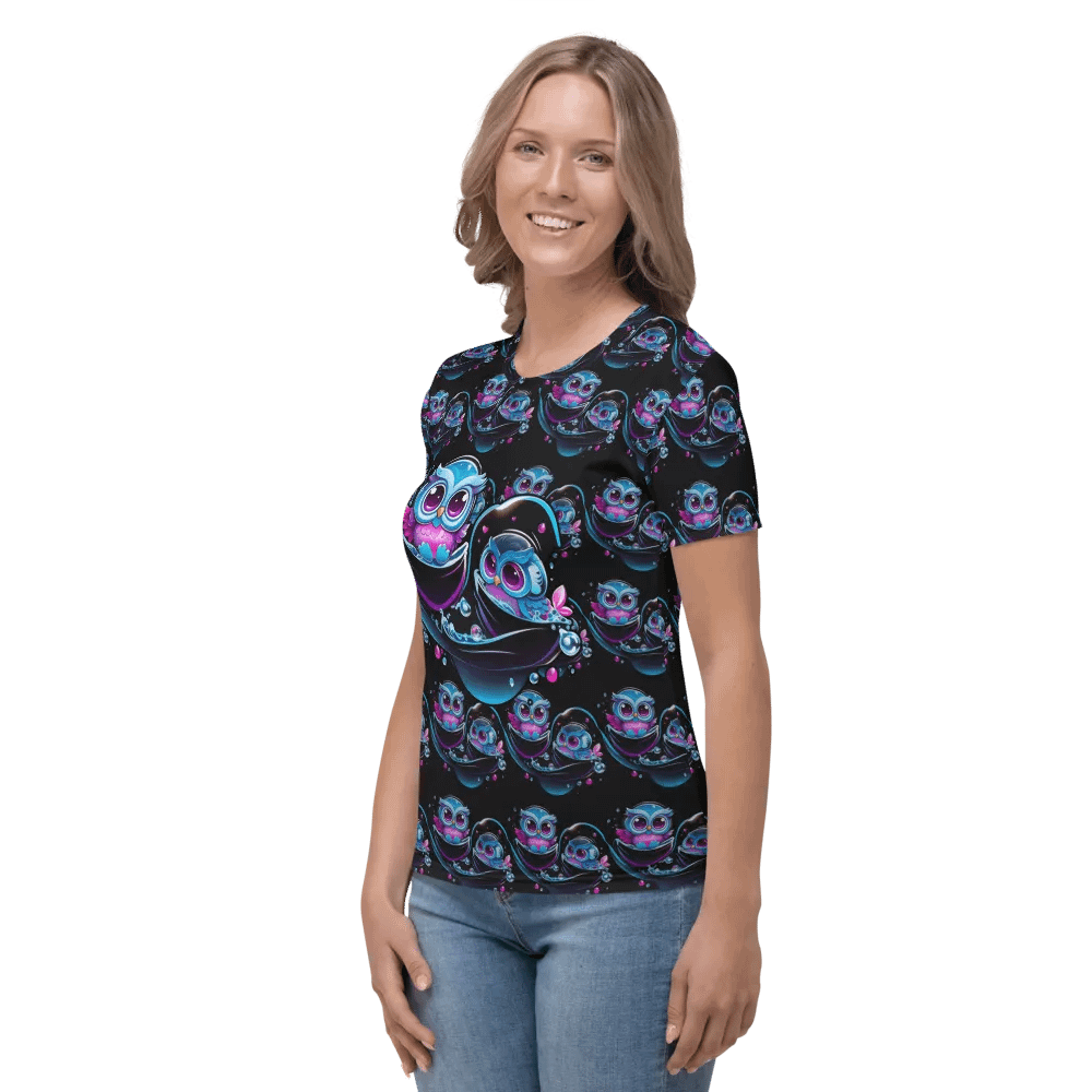 Kawaii Owls All Over Print T-shirt product image (4)