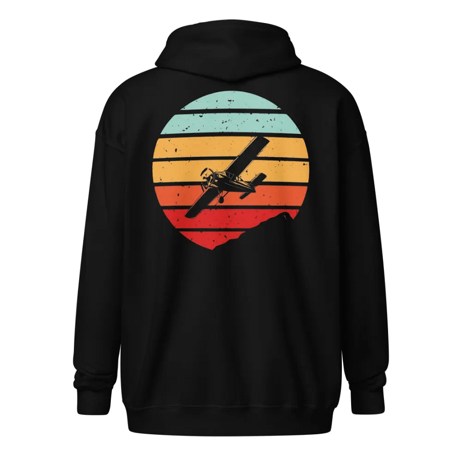 Symmetrical Aviation enthusiast Zip Hoodie product image (1)