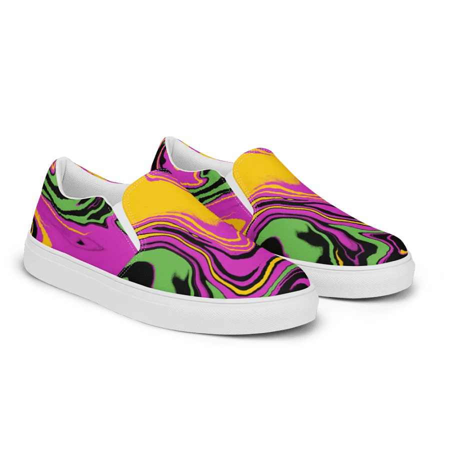 Psychedelic Swirl Women's Slip-Ons product image (6)