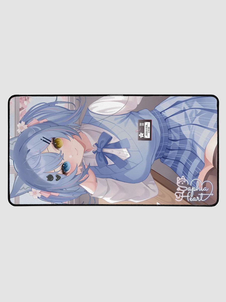 Blue School Girl Desk Mat product image (1)
