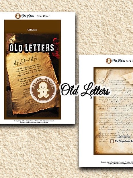 Old Letters Booklet Kit Digital Download product image (1)