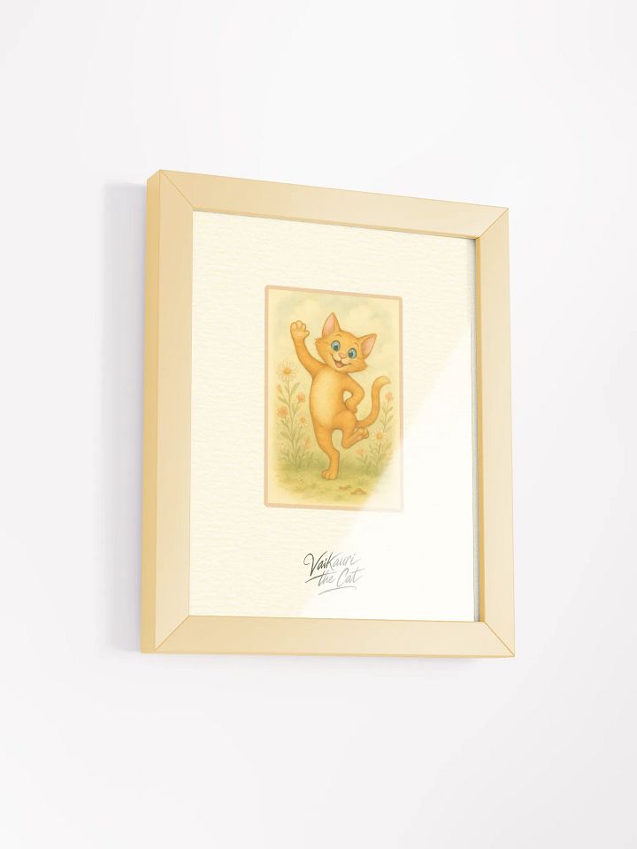 Vaikauri the Cat - Matte Wood-Framed Artprint product image (4)