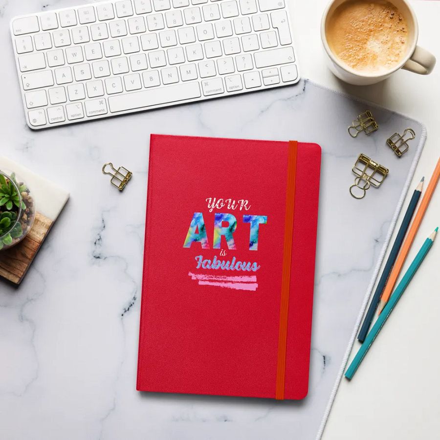 Vibrant ART Fabulous Hardcover Notebook For art students moms daughters friends art teachers product image (8)