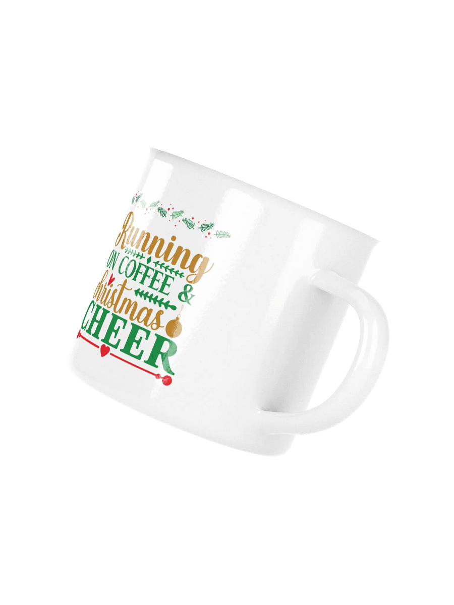 Christmas Cheer Enamel Mug - Left Handed product image (3)
