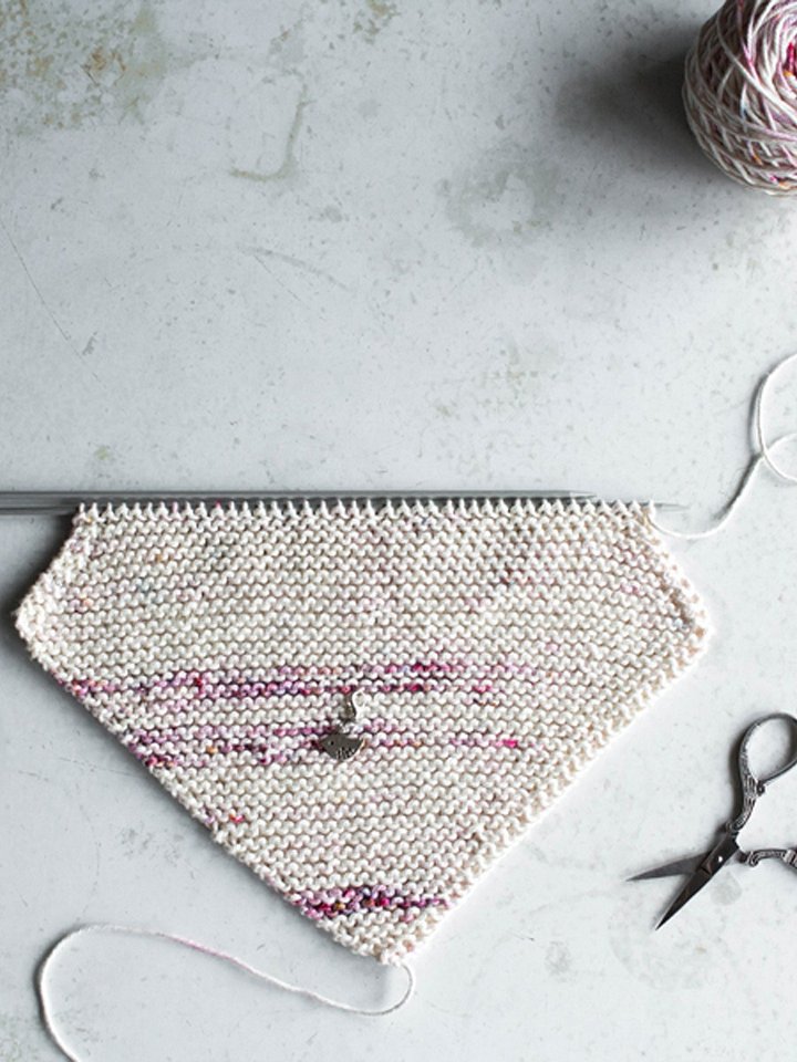 Diagonal Dishcloth Knitting Pattern PDF - Happy Thoughts product image (2)