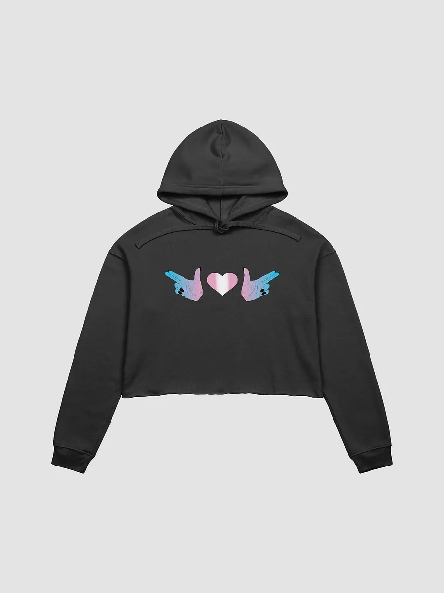 Finger Guns (trans flag) Crop Hoodie product image (8)