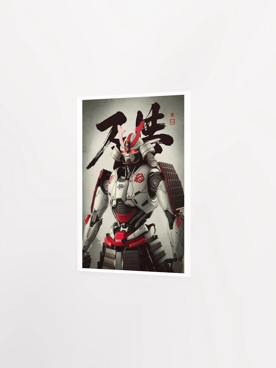 Cyber Samurai: Red Oni Warrior I Enhanced Matte Paper Poster product image (2)