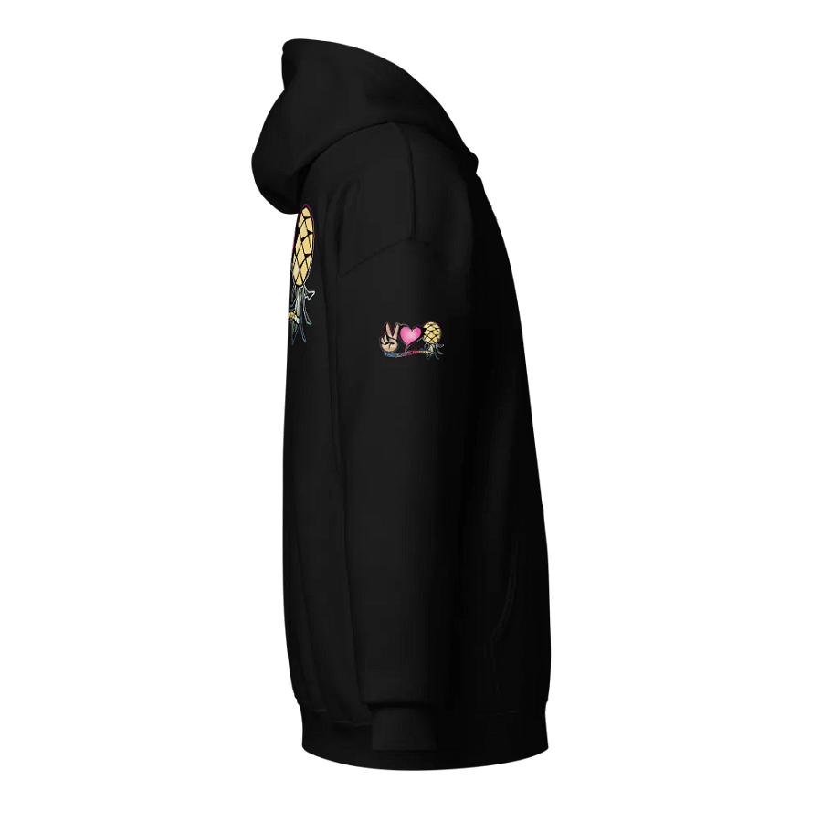 Peace Love & Pineapples back print zip-up hoodie product image (29)