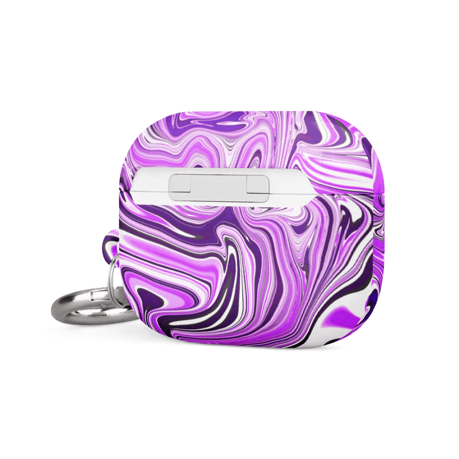 Case for AirPods® - Purple Digital Fluid Art product image (4)