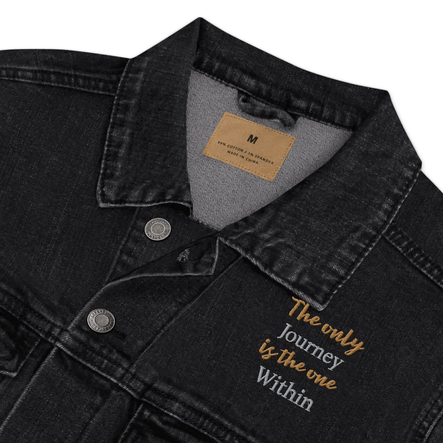 Journey Within Denim Jacket | Inspirational Fashion product image (9)