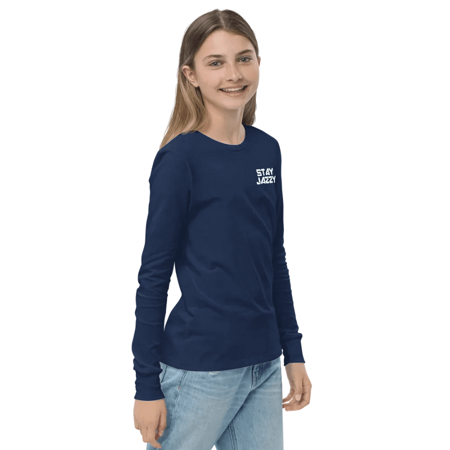 Kids Size "Stay Jazzy" Long Sleeve T-Shirt product image (16)