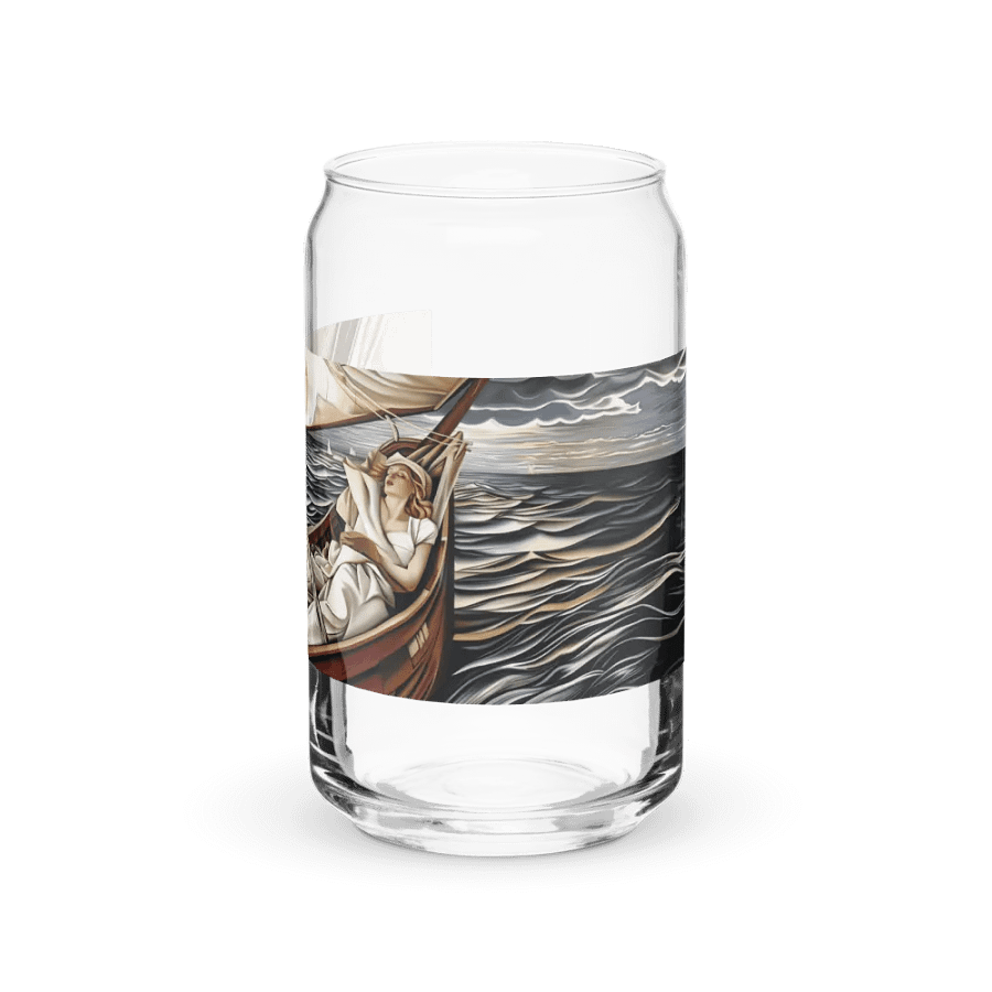 Glam Tarot 6 of Swords Can Shaped Glass product image (2)