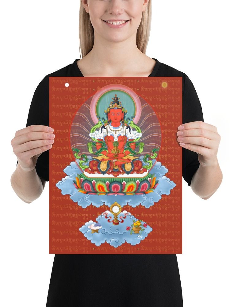 Amitayus Buddha thangka canvas print product image (3)