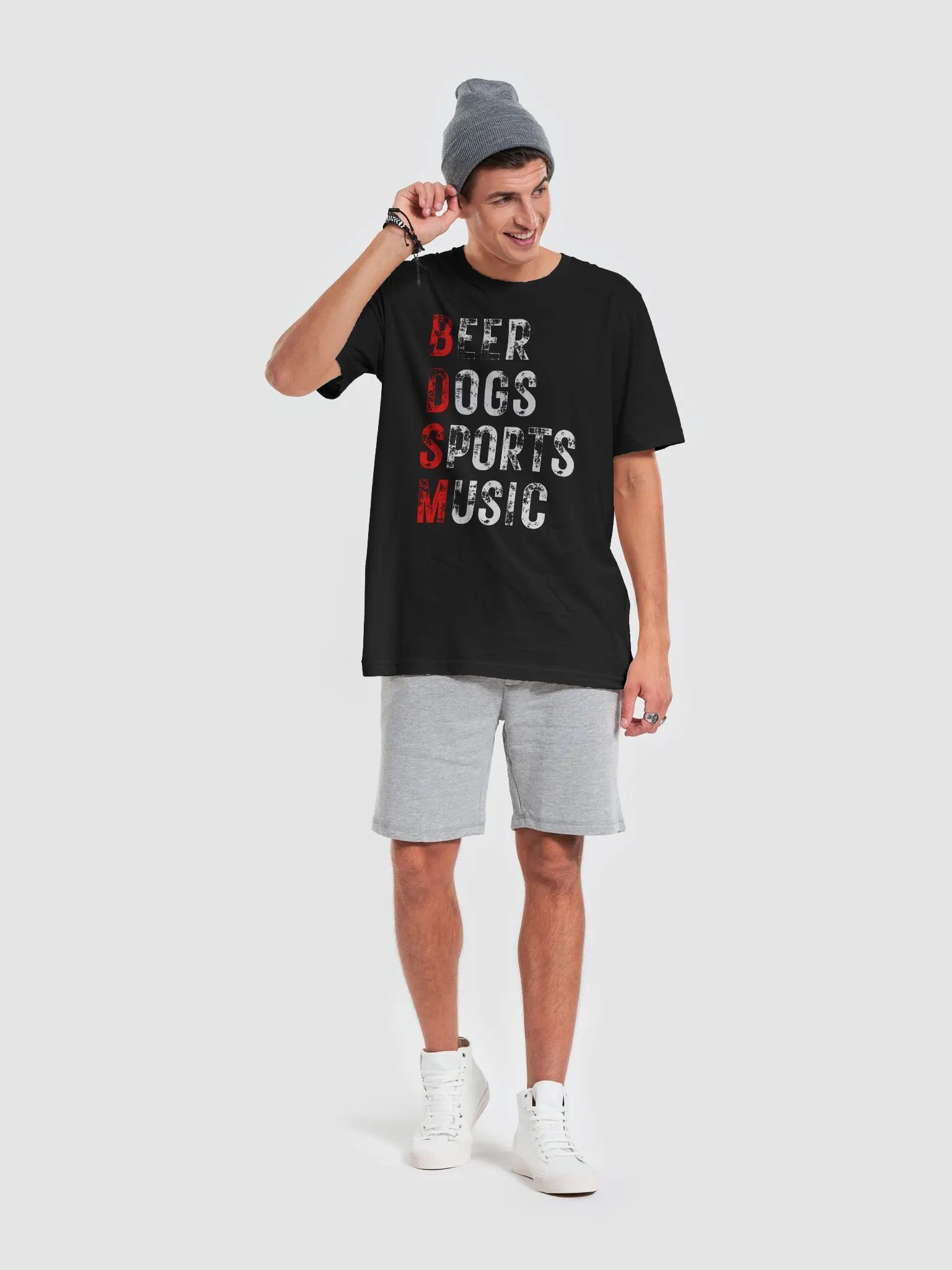 Beer Dogs Sports Music T-Shirt – Funny Red Shirt Gift for Men and Women product image (4)