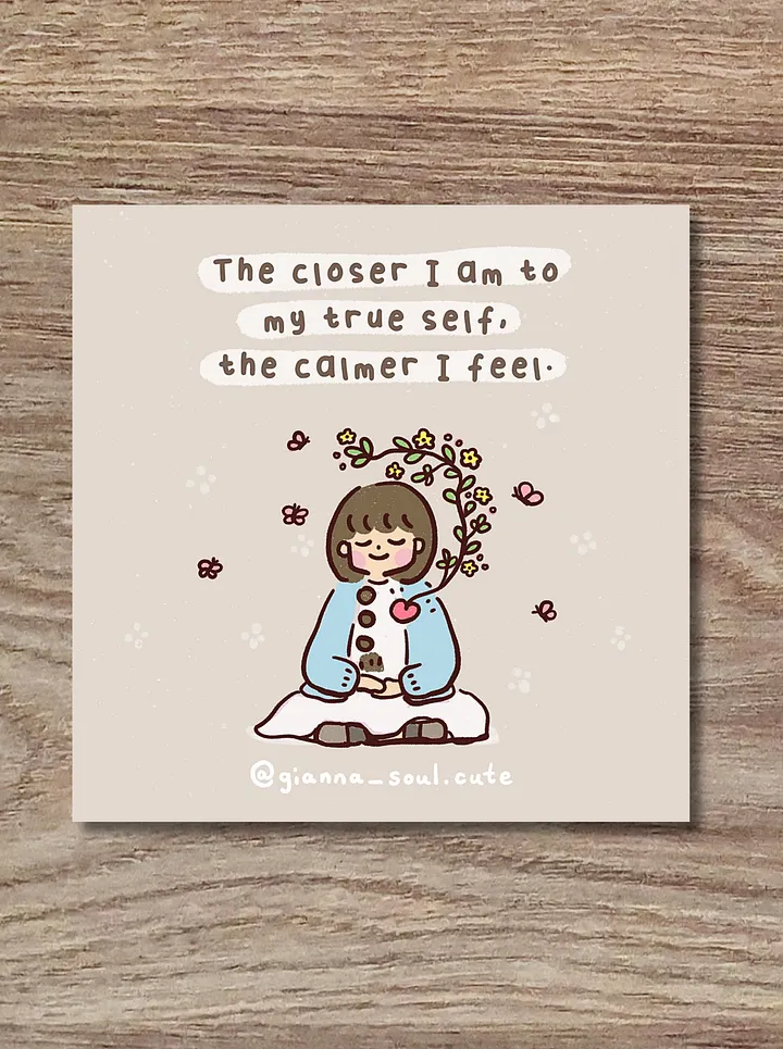 Peaceful mind | Positivity Greetings Card product image (1)