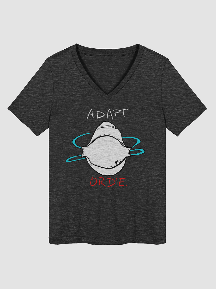 Adapt Or Die Relaxed V-Neck Tee product image (1)