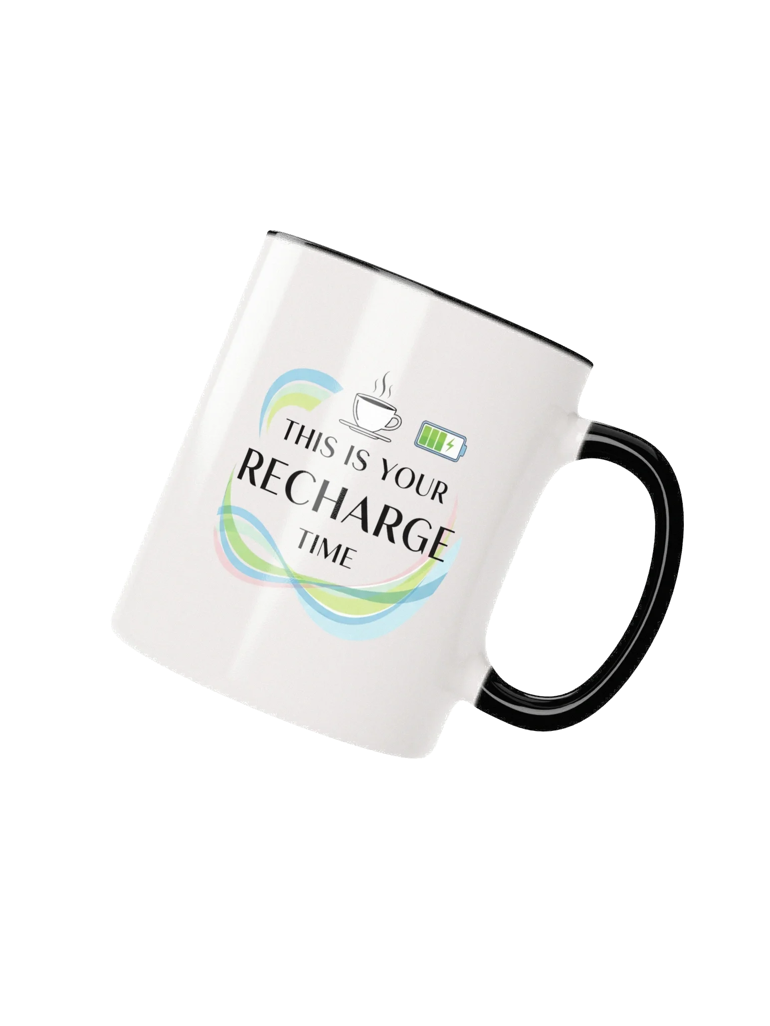 "This Is Your Recharge Time" Inspirational Coffee Mug – Perfect Self-Care & Relaxation Gift product image (2)