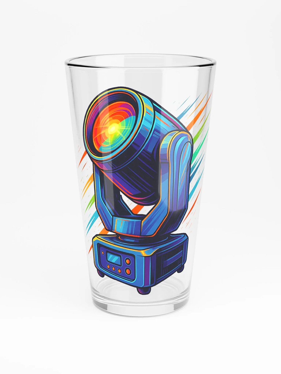 Theatrically Jerry: "Vibrant Hues" Moving Head Light Pint Glass product image (3)