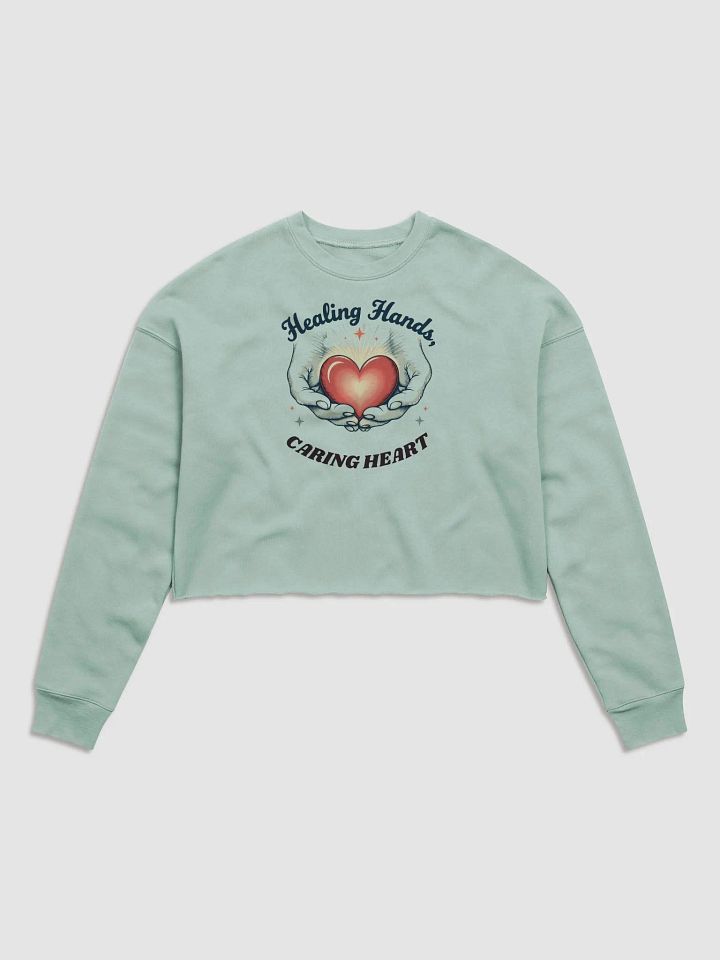 Healing Hands Crop Sweatshirt product image (1)