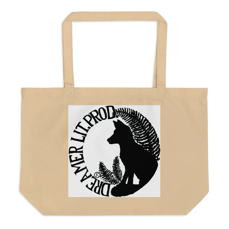 Dreamer Books Fox Tote Bag (Tan/printed 2-sides) product image (2)