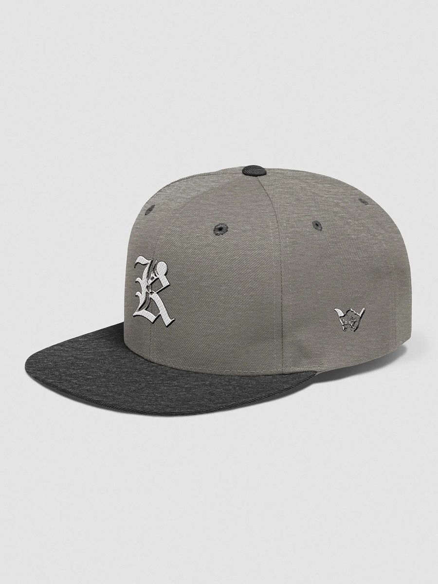 Knarly Era Embroidered Snapback (Heather Gray/Black) product image (3)