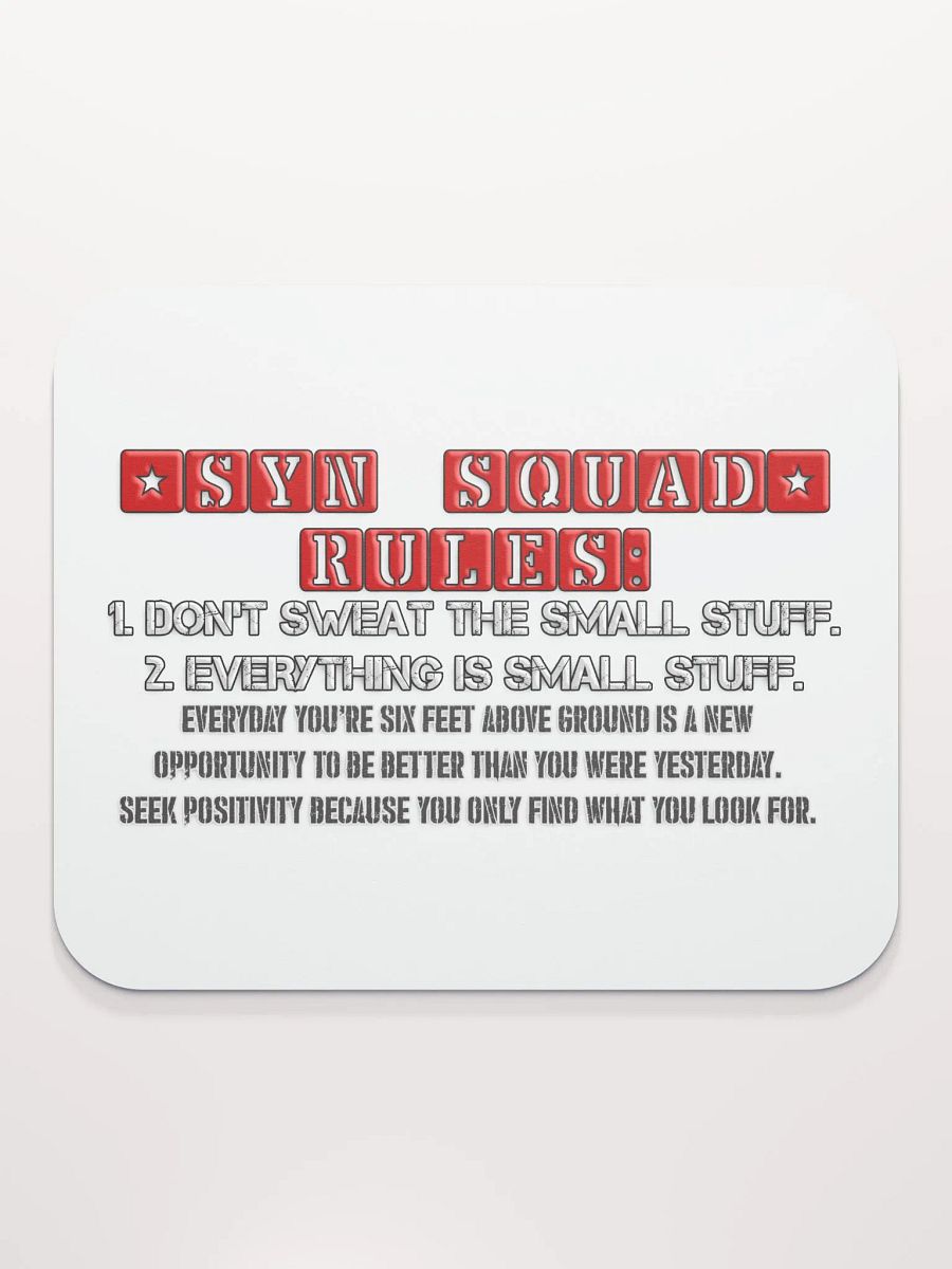 Synisisms Collection - 2 Rules Mouse Pad product image (2)